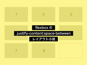 [CSS小技]flexboxでjustify-content:space-betweenの最後の行を両端揃えにしない方法